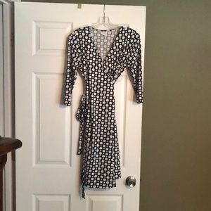 Black white poke a dot dress.